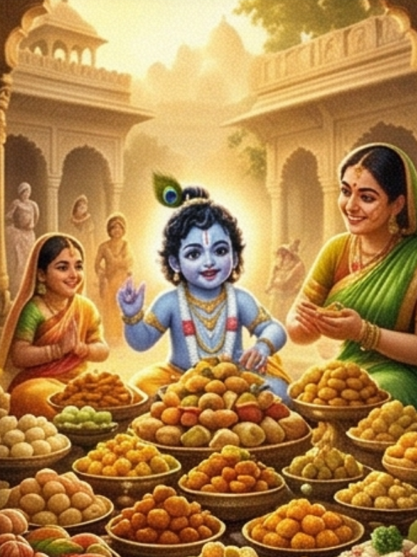 बाल लीला और ५६ भोग